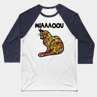 Miaou le bébé chat Baseball T-Shirt